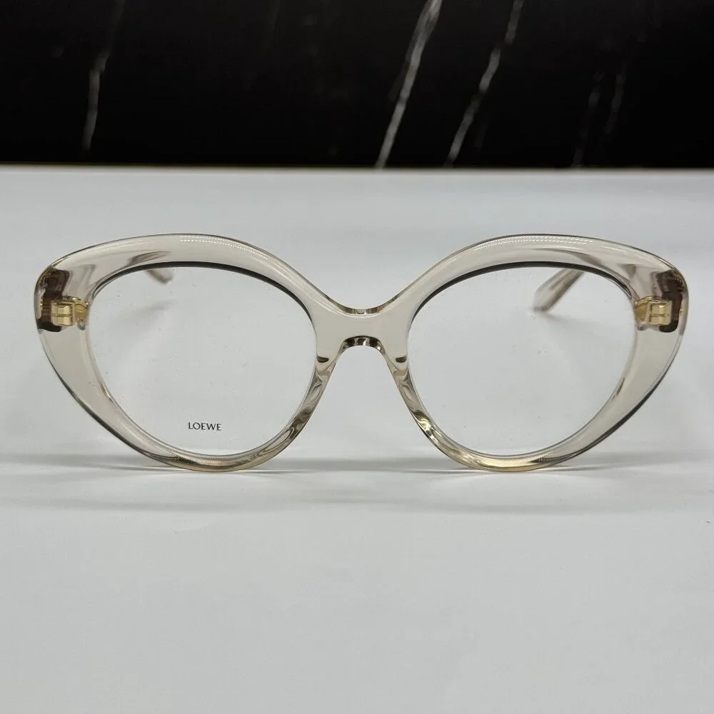 NEW LOEWE LW50088I 057 WOMEN EYEGLASSES TRANSPARENT BEIGE LOEWE EYEWEAR